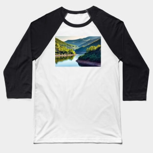 Lake between mountains Baseball T-Shirt